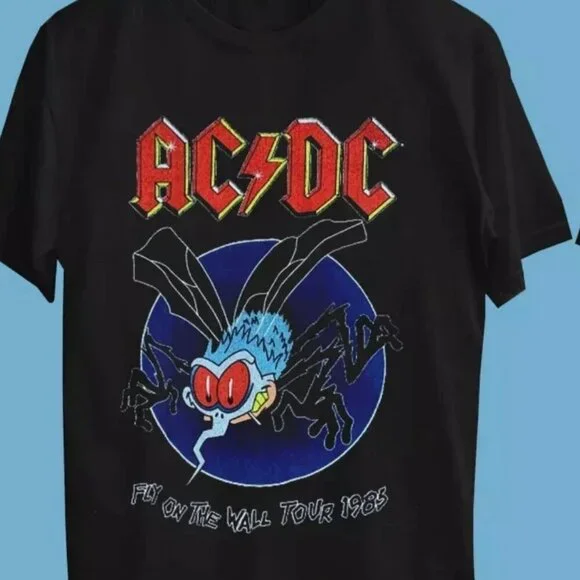 ACDC Fly On The Wall Tour 1985 Tshirt - Picture 2 of 5